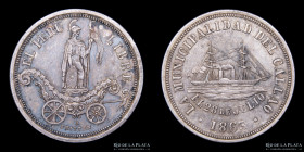 Peru. 1863. El Peru Libre. Municip. de El Callao
