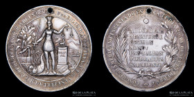 Peru. 1864. Congreso Sudamericano de Lima. Plata