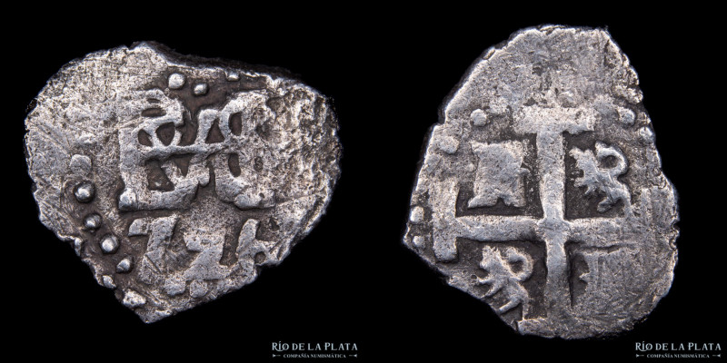 Potosí. Fernando VI (1747 – 1760) 1/2 Real 1756 Q ( Quintanilla) AG.917; 15mm; 1...