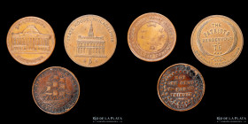USA. Lote x3. 1841 to 1870. Tokens a clasificar