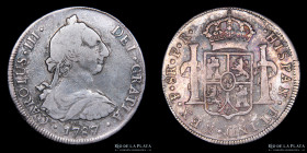 Potosi. Carlos III. 8 Reales 1787 PR. CJ 63.16