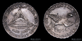 Bolivia. 1829. 1 Sol. Potosi al Gral. Santa Cruz. RTB 32