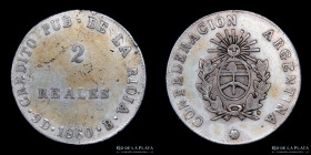 Argentina. La Rioja. 2 Reales 1860. CJ 71