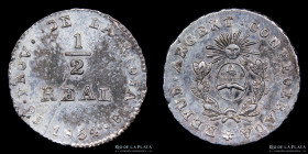 Argentina. La Rioja. 1/2 Real 1854. CJ 72
