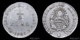 Argentina. La Rioja. 1/2 Real 1854. CJ 72