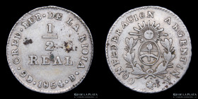 Argentina. La Rioja. 1/2 Real 1854. CJ 73.3