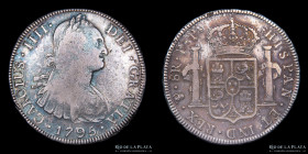Potosi. Carlos IV. 8 Reales 1795 PP. CJ 76.7.2