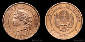 Argentina. Ensayo. 1 Centavo 1878. Trotin. CJ 26.1