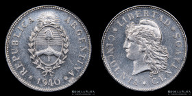 Argentina. Ensayo. 50 Centavos 1940. Oudine. CJ 74.1