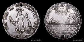 Bolivia. 1838. 2 Soles. Vencedor en Yanacocha. Medalla monetaria. Variante tipo 2. RTB 76