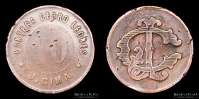 Argentina. Ficha.  Valor 10. Cantera Cerro Leones. J. Cima