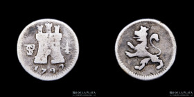 Potosi. Carlos IV. 1/4 Real 1797/6  CJ 81.4.1