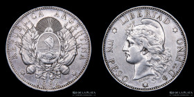 Argentina. 1 Peso 1882 Patacon. CJ 13.1.1