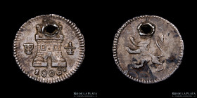 Potosi. Carlos IV. 1/4 Real 1806 CJ 81.13