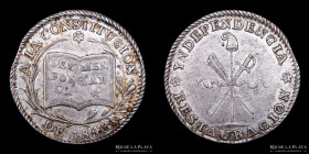 Bolivia. 1843. 1 Sol. Quinta Constitucion Boliviana. RTB 110