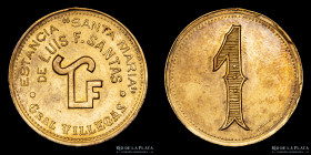 Argentina. Ficha. Valor 1. Estancia Sta. Maria. Gral Villegas