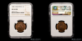 Argentina. 1 Centavo 1885. MS64. TOP POP. CJ 41