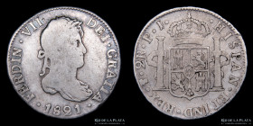 Potosi. Fernando VII. 2 Reales 1821 PJ CJ 88.11
