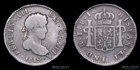 Potosi. Fernando VII. 1/2 Real 1819 PJ. CJ 90.4