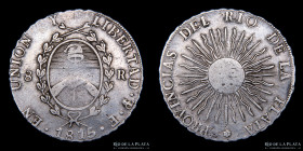 Provincias Unidas. 8 Reales 1815 F. CJ 5.1.16