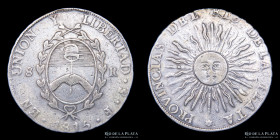 Provincias Unidas. 8 Reales 1815 F. CJ 5.1.25