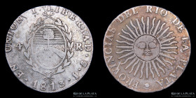 Provincias Unidas. 4 Reales 1813 J. CJ 7.1.3
