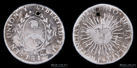 Provincias Unidas. 2 Reales 1813 J. CJ 10.1.1