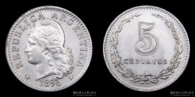 Argentina. 5 Centavos 1896. CJ 130