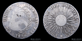 Provincias Unidas. 2 Reales 1815 F. CJ 11.1.2
