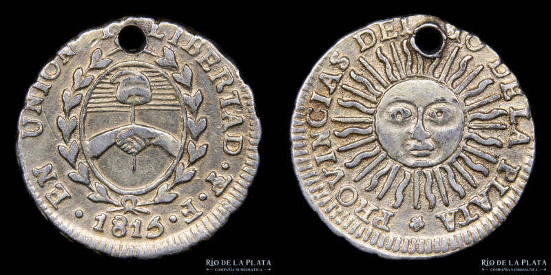 Argentina. Provincias Unidas del Río de la Plata. 1/2 Real 1815 F (Francisco Jos...