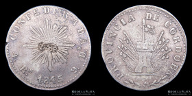 Argentina. Cordoba. 4 Reales 1845. CJ 50.2.2