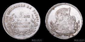 Bolivia. 1854. 1 Sol. Los empleados de Potosi al Salvador de la dignidad nacional. RTB 187