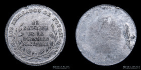 Bolivia. 1854. 1 Sol. Los empleados de Potosi al Salvador de la dignidad nacional. RTB 188