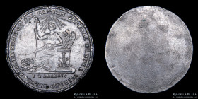 Bolivia. 1855. 2 Soles. Al Gral. Jorge Cordova. Presidente. Cliche. RTB 204