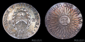 Argentina. La Rioja. 8 Reales 1836 RA P. CJ 37