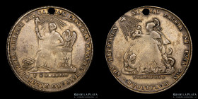 Bolivia. 1855. 2 Soles. Al Gral. Jorge Cordova. Presidente. Mula. Bronce. RTB 205