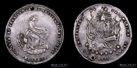 Bolivia. 1856. 2 Soles. Al Aniversario de la trasmision legal. RTB 207