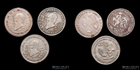 Bolivia. 1865. 1/4 Melgarejo. Lote x3. Variantes listadas. RTB 242 s 245