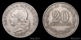 Argentina. 20 Centavos 1897. CJ 53.3