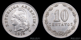 Argentina. 10 Centavos 1916. CJ 110