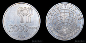 Argentina. 3000 Pesos 1977. CJ 297.1
