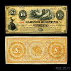 Argentina. Cordoba. 10 Pesos 1873 Remaider. Ps1481a