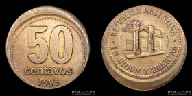 Argentina. Error. 50 Centavos 1993 Falsa y descentrada
