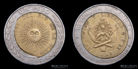 Argentina. Error. 1 Peso 1995. Huevo frito