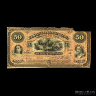 Argentina. Entre Rios. 50 Pesos Plata Boliviana 1873 firmado. Ps1503