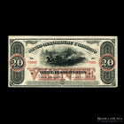 Argentina. Entre Rios. 20 Pesos Boliviano 1869 Remainder. Ps1794r