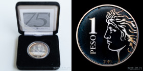 Argentina. 1 Peso 2010.  75º Aniv. BCRA. CJ 6.23