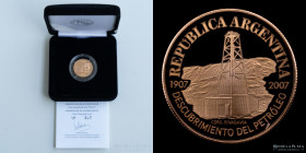 Argentina. 5 pesos 2007. Petroleo argentino. Oro.