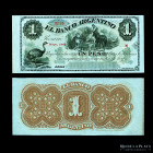 Argentina. Rosario. 1 Peso 1868 Remainder. Ps1531