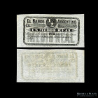 Argentina. Rosario. 1/2 Real 1869. Ps1517